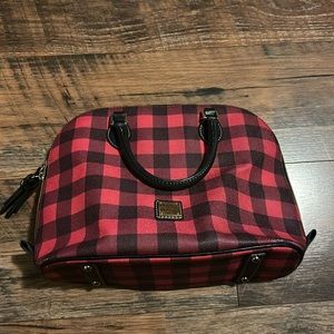 Dooney and Bourke red plaid bag